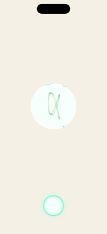A focus session in light mode: green ink scope with a phosphor countdown ring.