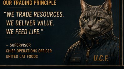 Trading principle: we trade resources, we deliver value, we feed life