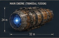 Trimodal fusion main engine section