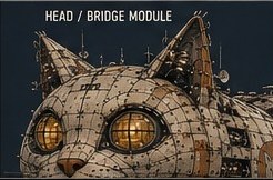 Head and bridge module with panoramic viewports