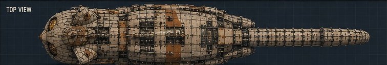Loaf-class freighter top view